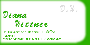 diana wittner business card